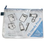COLBY HANDY POUCH PENCIL CASE ZIP CLOSURE A5 BLUE