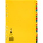 MARBIG DIVIDER MANILLA AZ TAB A4 BRIGHT ASSORTED