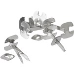 ESSELTE PAPER BINDER 25MM SILVER BOX 200