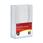 DEFLECTO 39612 BROCHURE HOLDER WALL MOUNT DL CLEAR
