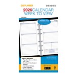DEBDEN 2022 DAYPLANNER PERSONAL EDITION REFILL WEEK TO VIEW PR2700