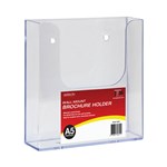 DEFLECTO 39611 BROCHURE HOLDER WALL MOUNT STANDARD FLAT A5 CLEAR