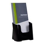 DEFLECTO 97504 BROCHURE HOLDER RECYCLED 1TIER DL BLACK