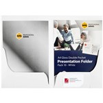 MARBIG PROFESSIONAL PRESENTATION FOLDER DOUBLE POCKET A4 GLOSS WHITE PACK 10