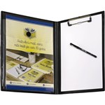MARBIG INSERT CLIPFOLDER EXPANDING POCKET PP A4 BLACK