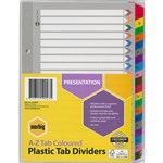 MARBIG INDEX DIVIDER REINFORCED MANILLA AZ TAB A5 ASSORTED