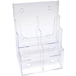 DEFLECTO 77401 BROCHURE HOLDER 6 POCKET DL CLEAR