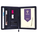 DEBDEN EXECUTIVE PORTFOLIO ZIP CLOSURE PU A4 BLACK