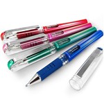 PENTEL K230 HYBRID GEL GRIP DX GEL INK PEN 10MM METALLIC ASSORTED PACK 4