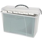 CRYSTALFILE CARRY CASE CLEAR LID  CLEAR BASE
