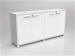 AXIS CREDENZA 4 DOOR 1800 X 900 X 400MM WHITE
