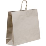 HUHTAMAKI FUTURE FRIENDLY PAPER BAG TWISTED HANDLE 400L X 450W X 160G BOUTIQUE BROWN PACK 50