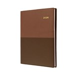 COLLINS VANESSA 145V90 DIARY DAY TO PAGE A4 TAN