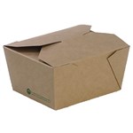 BIOPAK BIOBOARD LUNCH BOX SMALL 110 X 90 X 64MM PACK 50