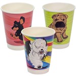 ENVIRO DOG SERIES COMPOSTABLE DOUBLE WALL CUP 390ML12OZ 90MM PACK 25
