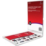DEFLECTO JP46304 COUNTER STAND WITH SIGN HOLDER PORTRAIT A4 CLEAR