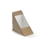 BIOBOARD MEDIUM KRAFT LOOK SANDWICH WEDGE 123 X 72 X 79MM SLEEVE OF 250