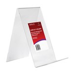 DEFLECTO JP45000 ANGLED DISPLAY STAND A6 SMALL CLEAR