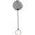 REXEL ID RETRACTABLE METAL KEY HOLDER REEL NYLON CORD BLACK HANGSELL