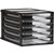 ESSELTE DESKTOP FILING 5 DRAWERS A4 BLACK FRAME