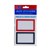 QUIKSTIK RECTANGULAR LABEL WITH BORDER 48 X 75MM PACK 12
