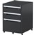 STEELCO CLASSIC MOBILE PEDESTAL 3DRAWER LOCKABLE 630 X 470 X 515MM GRAPHITE RIPPLE