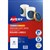 AVERY 910007 L7129 REMOVABLE BLANK LABELS ROUND LASERINKJET 24UP MATTE 40MM WHITE PACK 192