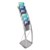 DEFLECTO 693145 CONTEMPORARY LITERATURE FLOOR STAND 6TIER A4 SILVER