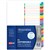 AVERY 922007 L741126 CUSTOMISABLE TABLE OF CONTENTS COLOURED DIVIDERS AZ TABS A4