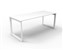 RAPID INFINITY DELUXE 1 PERSON LOOP LEG SINGLE SIDED WORKSTATION 1200 X 750 X 730MM NATURAL WHITE TOP  WHITE FRAME