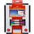 FABERCASTELL DOUBLE SIDED MAGNETIC WHITEBOARD AND 3 X BONUS BICOLOUR MARKERS 260 X 310MM