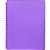 MARBIG CLEARVIEW DISPLAY BOOK REFILLABLE INSERT 20 POCKET A4 PURPLE