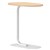 RAPIDLINE SELENE SIDE TABLE NATURAL OAK TOP WHITE BASE