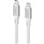 COMSOL SILICONE USBC TO USBC CABLE 10GBPS 12M WHITE