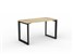 ANVIL DESK 1200 X 600MM BLACK FRAME OAK TOP