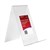 DEFLECTO JP46101 ANGLED DISPLAY STAND A5 LARGE CLEAR