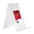DEFLECTO JP45000 ANGLED DISPLAY STAND A6 SMALL CLEAR