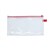 MESH PENCIL CASE 340 X 185MM ZIP RED