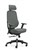 VESPA SYNCHRO MESH BACK CHAIR WITH ARMS  MESH HEADREST LIGHT GREY