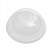 BIOWAY RPET DOME HOLE CUP LID 98 DIA CLEAR PACK 100